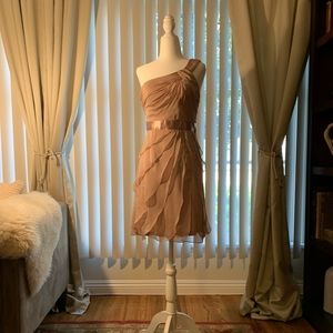 Adrianna Papell blush cocktail dress. EUC. Size 2